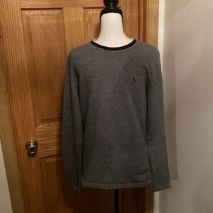 Original Penguin Small Solid Gray Long Sleeve Crewneck Pullover Sweater - EUC